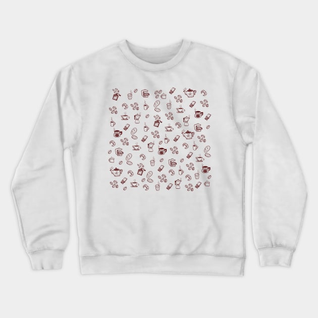 Coffee pattern Crewneck Sweatshirt by SamridhiVerma18